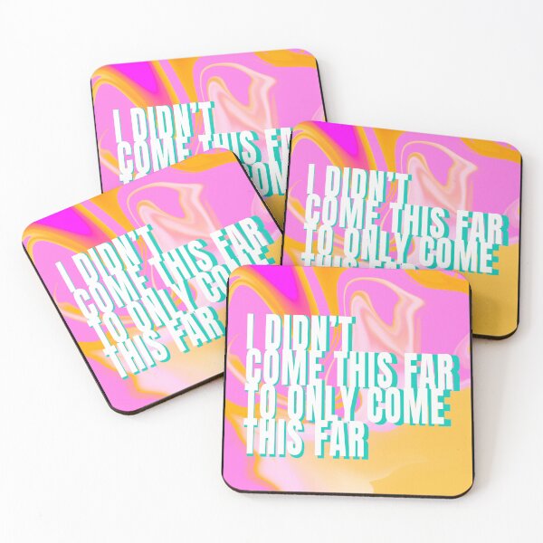 Item preview, I Didn't Come This Far To Only Come This Far Colorful Typography Print Text Style 10 designed and sold by lineartdesigns.