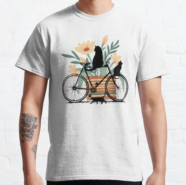 Item preview, Three Black Cats, a Bicycle and a Pot with Flowers designed and sold by Smart-Arts.