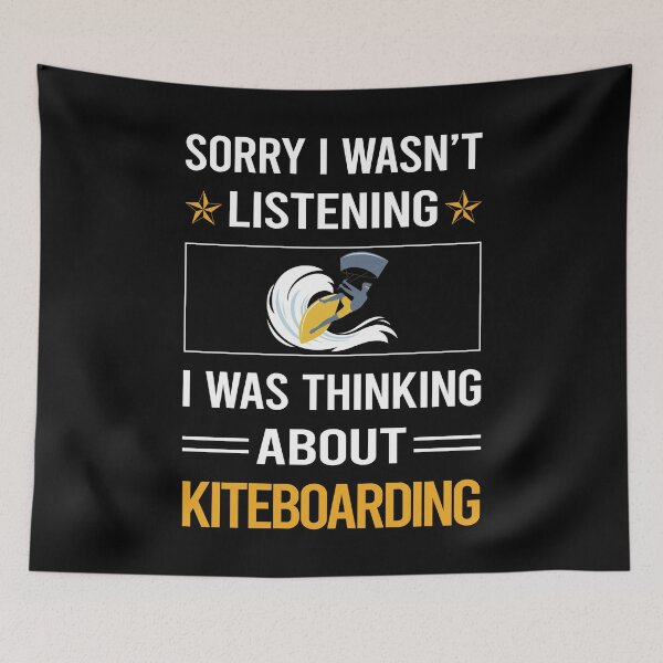Item preview, Funny Listening Kiteboarding Kiteboard Kiteboarder designed and sold by jiggleterrified.