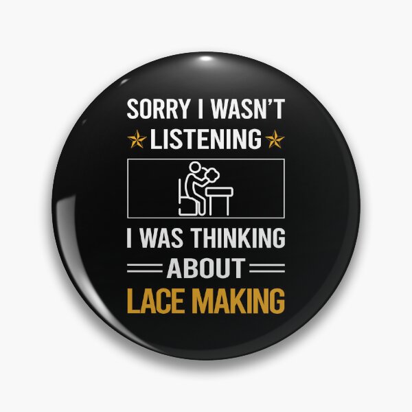 Item preview, Funny Listening Lace Making Lacemaking Lacemaker designed and sold by jiggleterrified.