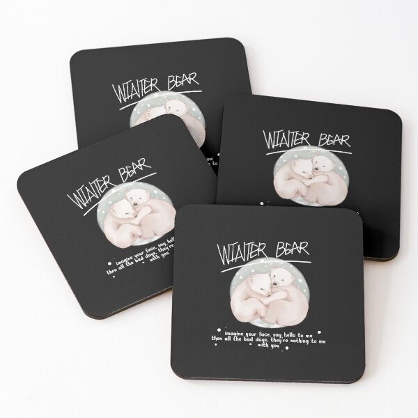Item preview, Winter Bear Hug (Dark Version) - BTS Song Illustration designed and sold by viioletbloom.