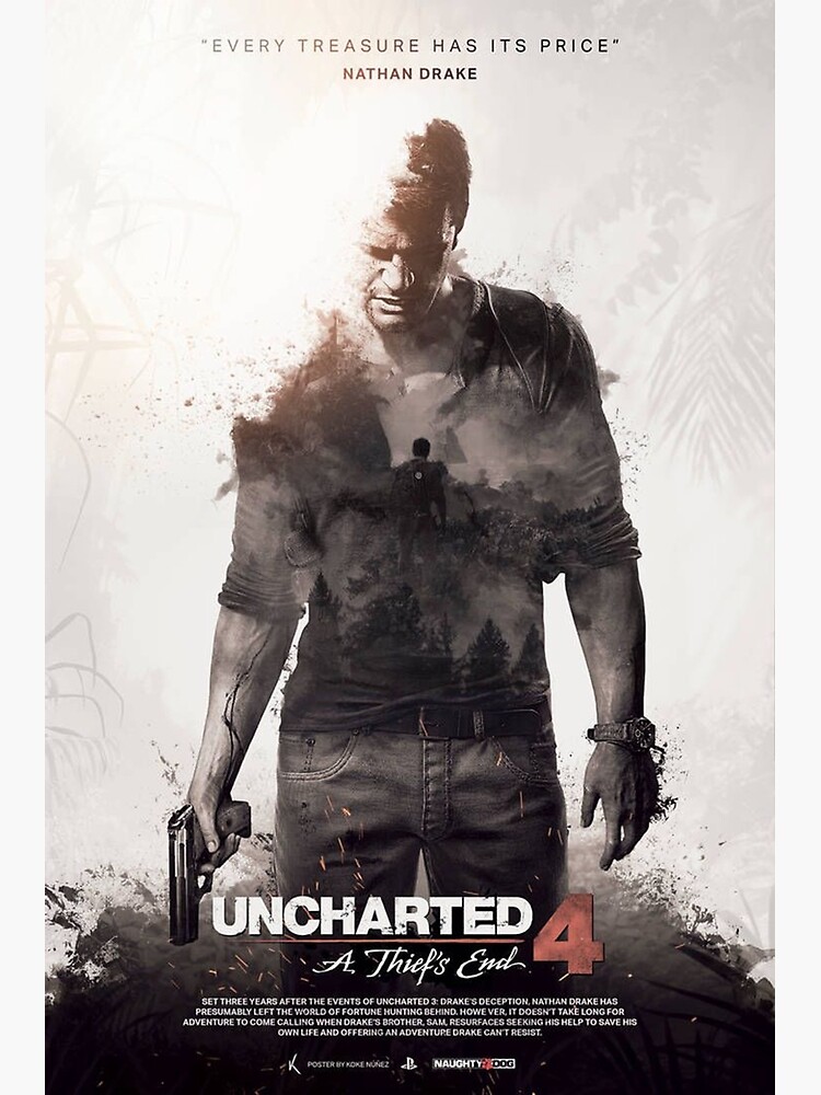 Discover Uncharted - A Thief's End Print Premium Matte Vertical Poster