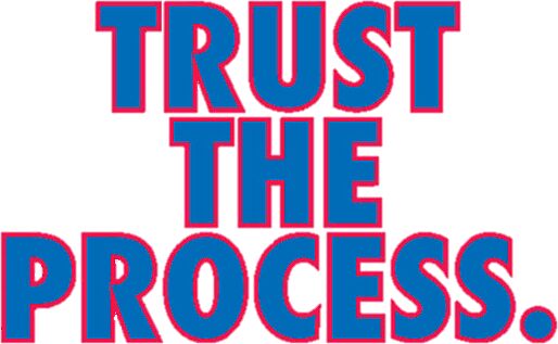 Trust the Process: Stickers | Redbubble