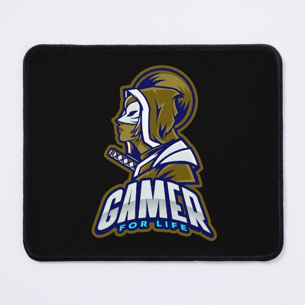 Item preview, Gamer for Life with Female Samurai designed and sold by PRIVARSHU.