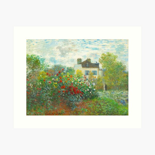 Aperçu de l'œuvre CLAUDE MONET HD - The Artist's Garden (1873) créée et vendue par gologodesigns.