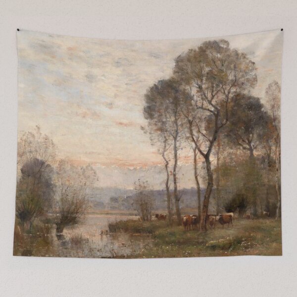 Item preview, Serenity at Sunset: A Tranquil Journey Amidst Nature's Reflection designed and sold by SweetMySpot.