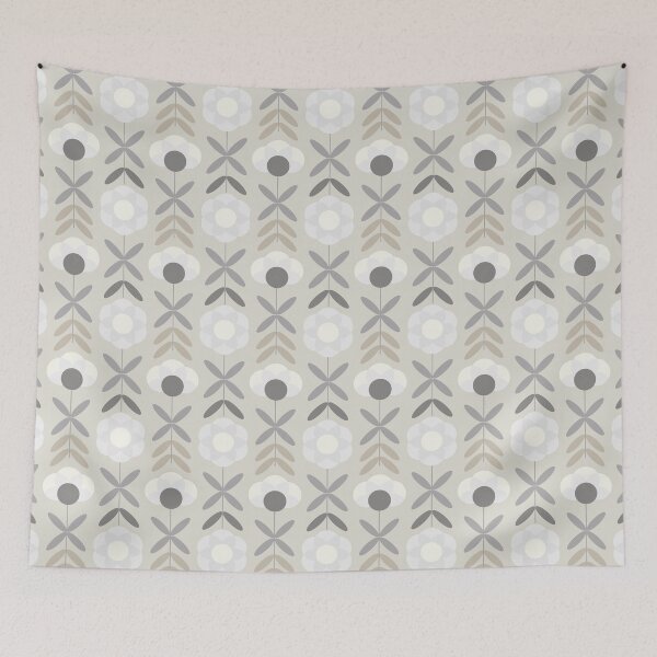 Item preview, Blomma, Retro Flower Pattern in Retro Color Style designed and sold by BesanoStyle.