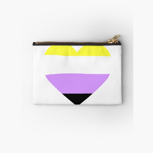 Item preview, Non-Binary Pride Flag Heart designed and sold by TheKryomancer.