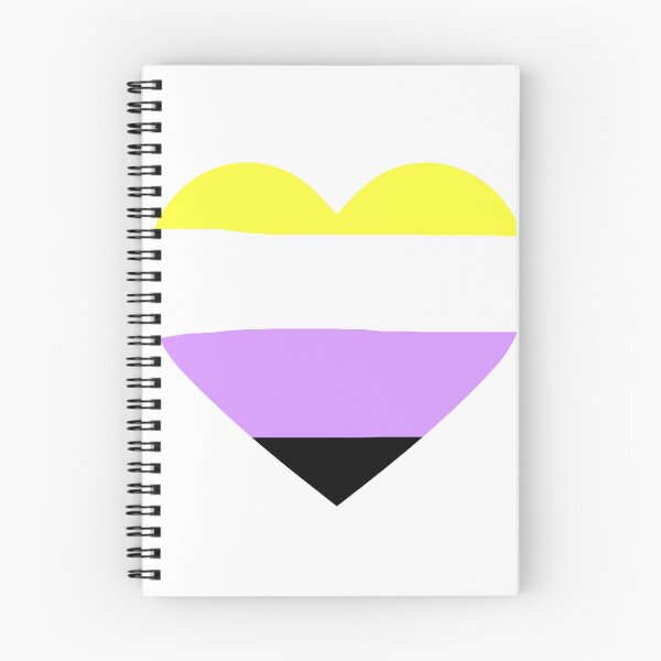 Item preview, Non-Binary Pride Flag Heart designed and sold by TheKryomancer.