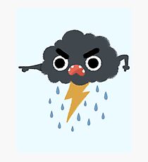 Grumpy Cloud Photographic Print