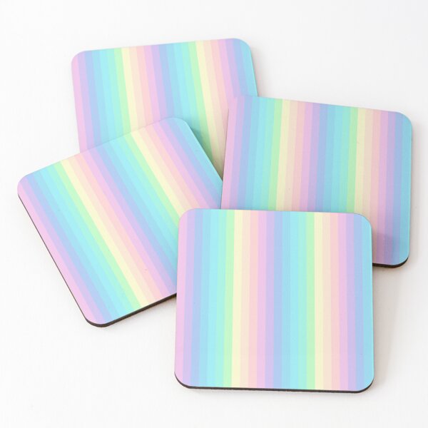 Item preview, Pastel multicolored vertical stripes  designed and sold by TalBright.