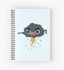 Grumpy Cloud Spiral Notebook