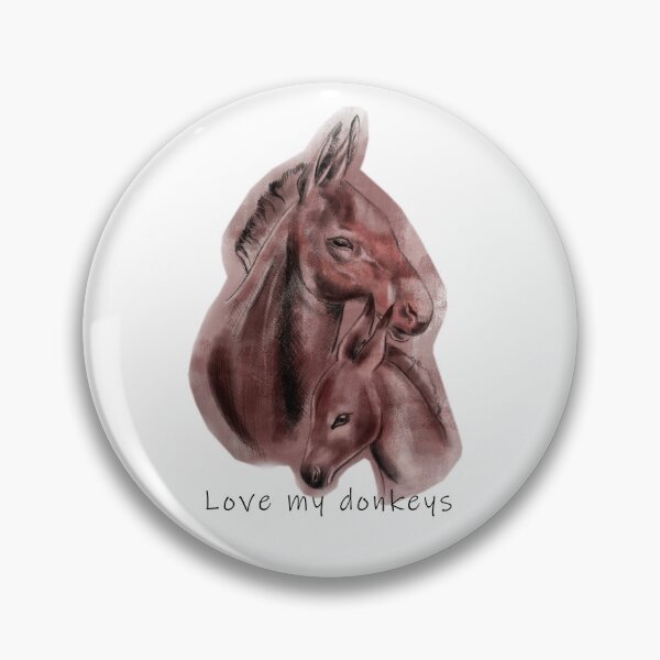 Item preview, Love my donkey, best cute shirts and stickers designed and sold by virginiajollyh.