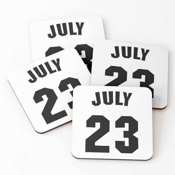 Artikelvorschau, Geburtsdatum 23. Juli Geburtstagsgeschenk Sportdesign entworfen und verkauft von Panya-Design.