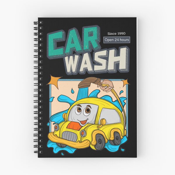 Item preview, car wash cartoon vintage designed and sold by Indy Vintage.