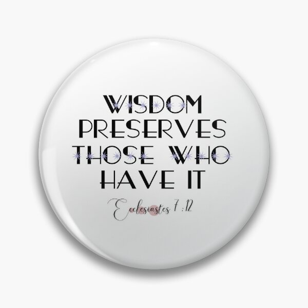 Item preview, Ecclesiastes 7:12 - Christian Quotes About Wisdom designed and sold by CommittedGrace.