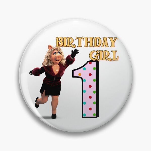 Item preview, Miss Piggy 1st Birthday Girl designed and sold by MuppetsBirthday.