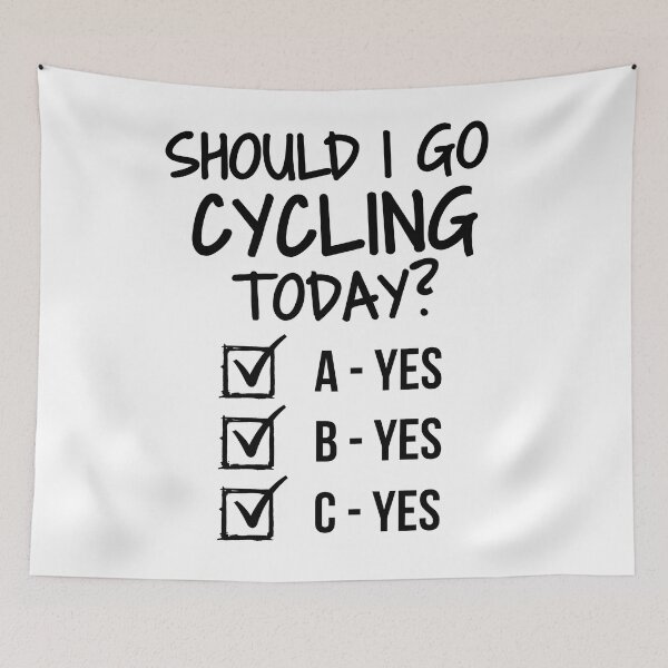 Item preview, Should I go cycling today? designed and sold by TheGreenGoat.