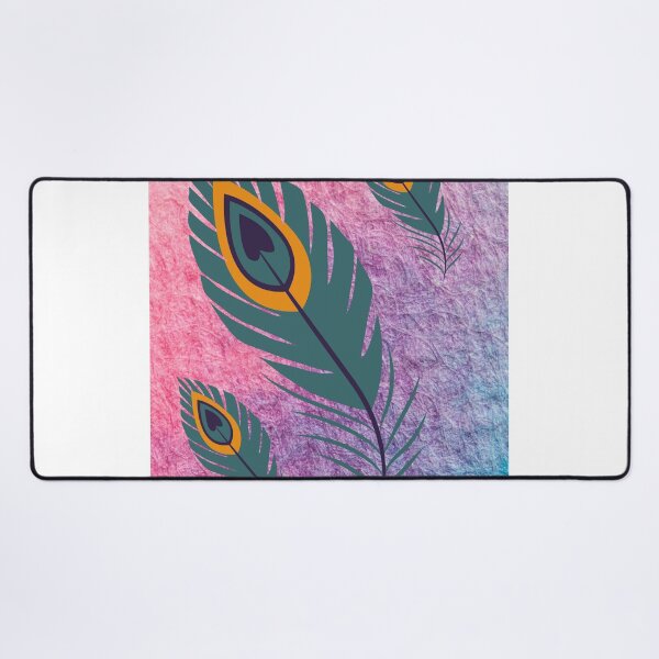 Item preview, Stylish peacock feathers in rose background designed and sold by ThamaraiSelvi.