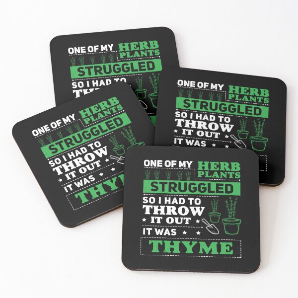 Item preview, Plant Struggled Thyme Funny Herb Joke Gardener designed and sold by StrongShirts.