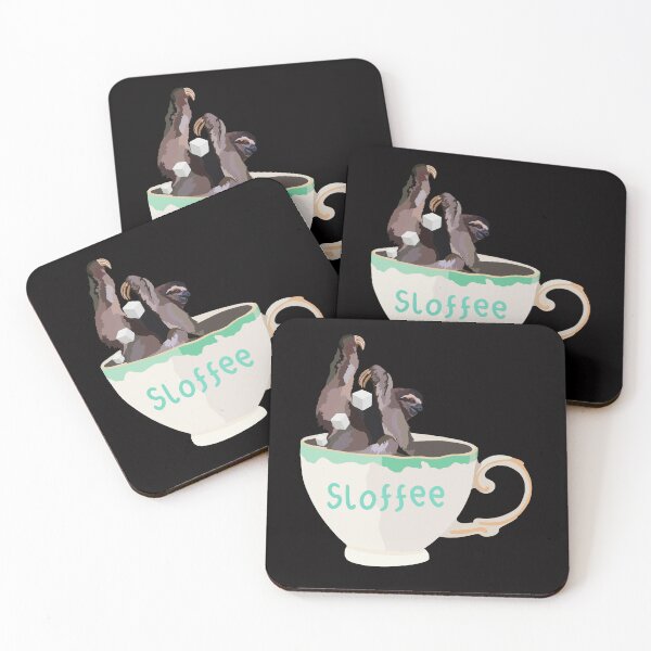 Item preview, Sloth Coffee,Sloth Coffee Illustration – Cute and Cozy Slow-Living Wildlife Artwork designed and sold by PrettylittlepastelUk.