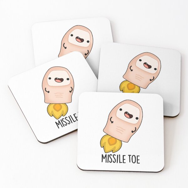 Item preview, Missile Toe Funny Mistletoe Puns  designed and sold by punnybone.