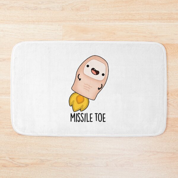 Item preview, Missile Toe Funny Mistletoe Puns  designed and sold by punnybone.