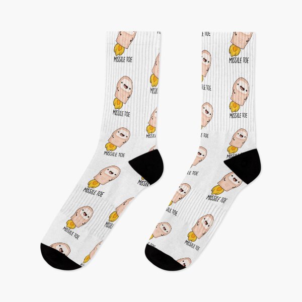 Item preview, Missile Toe Funny Mistletoe Puns  designed and sold by punnybone.