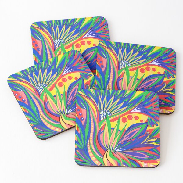 Item preview, Paradise - Colourful fun abstract painting designed and sold by daljitkbabel.