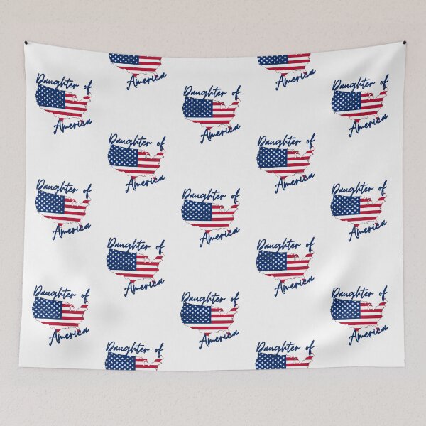 Item preview, Daughter of America Map Flag designed and sold by NovawayDirect.