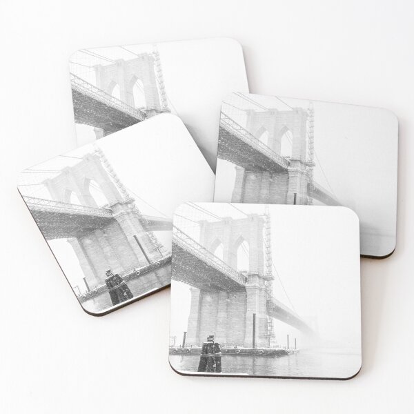 Item preview, The Brooklyn Bridge in the snow designed and sold by ShootFirstNYC.