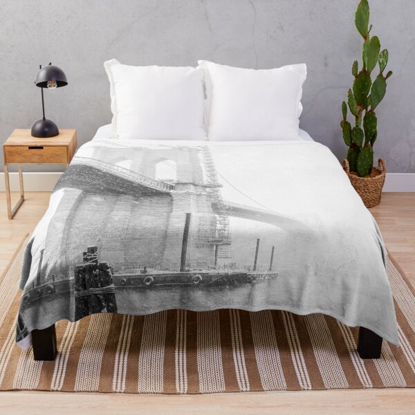 Item preview, The Brooklyn Bridge in the snow designed and sold by ShootFirstNYC.