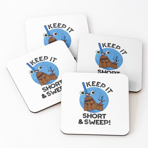 Item preview, Keep It Short And Sweet Funny Broom Puns  designed and sold by punnybone.