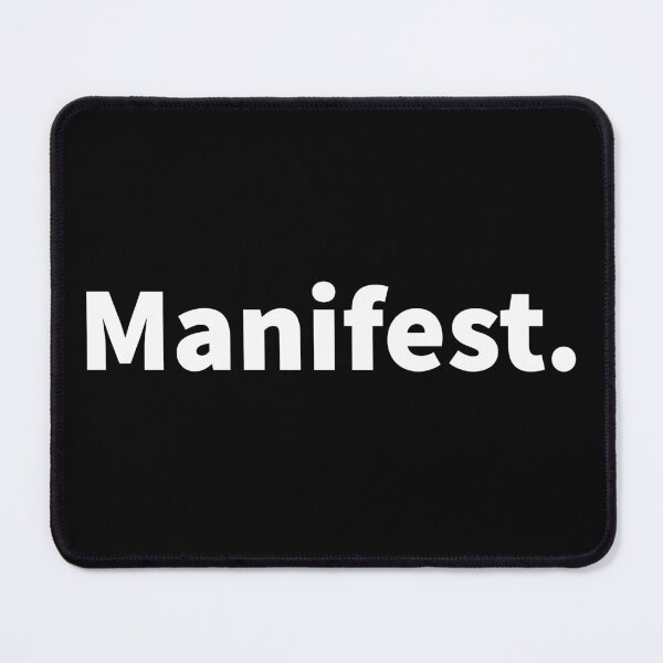 Item preview, Manifest themed bold text design on a T-shirt, sticker and  pin button - Manifest. designed and sold by PlainCrankyT.
