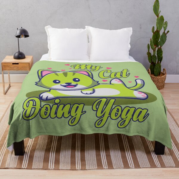 Item preview, My Cat Doing Yoga - Funny cat doing yoga - Cat lover - Cat doing Yoga designed and sold by designerpriti.