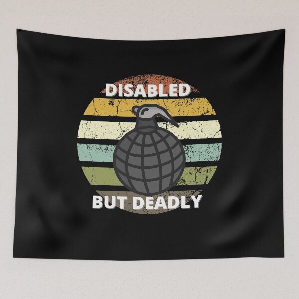 Item preview, Disabled but deadly designed and sold by Tanuja  Sharma.