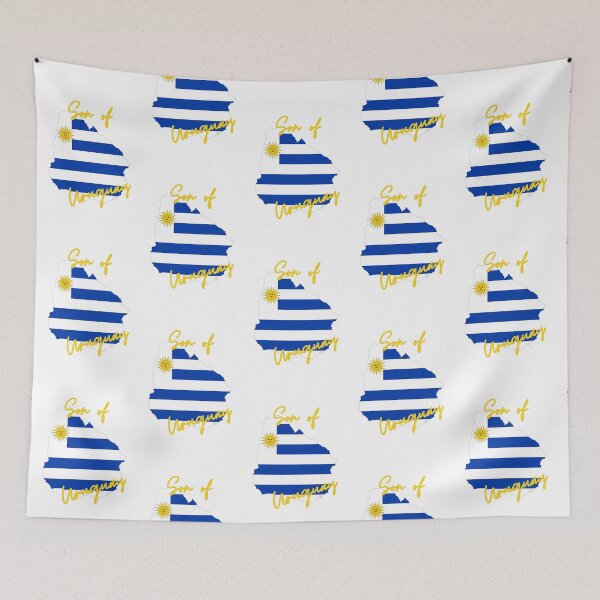 Item preview, Son of Uruguay Map Flag designed and sold by NovawayDirect.