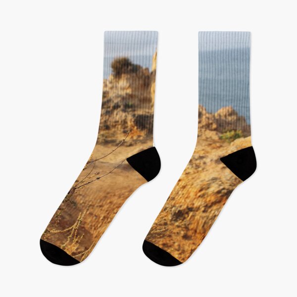 Item preview, Cliffs in Misty Blue Ocean Waves Landscape  designed and sold by NelBo.