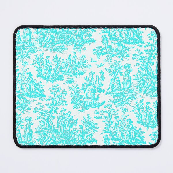 Artikelvorschau, NOMADES Artsy vintage Toile de Jouy - Turquoise blue and white, valentine's special entworfen und verkauft von Nomades.