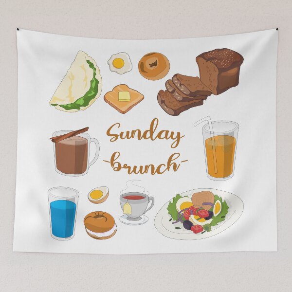 Aperçu de l'œuvre Dimanche (Brunch) | Tic, tic... Boum ! créée et vendue par myorangerock.