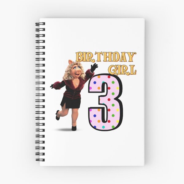 Item preview, Miss Piggy 3rd Birthday Girl designed and sold by MuppetsBirthday.