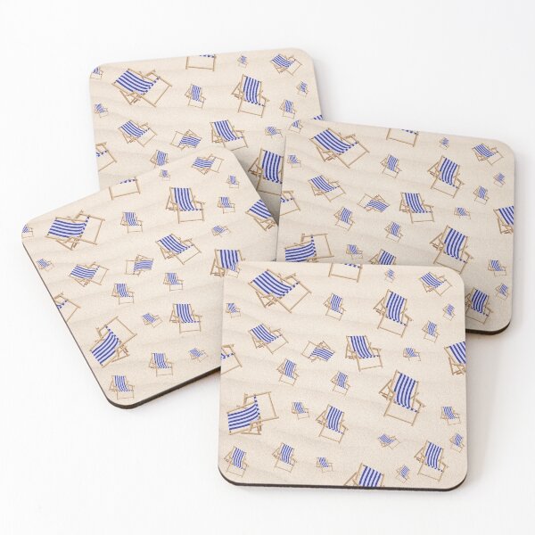 Item preview, Blue and white striped deckchairs designed and sold by S-and-W-4ever.
