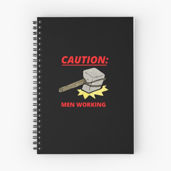 Item preview, Caution Men Working -  Woodworking Carpentry Fun Graphic - Fun Woodworking Gifts  designed and sold by WoodWorkingInc.