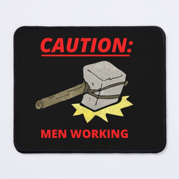 Item preview, Caution Men Working -  Woodworking Carpentry Fun Graphic - Fun Woodworking Gifts  designed and sold by WoodWorkingInc.