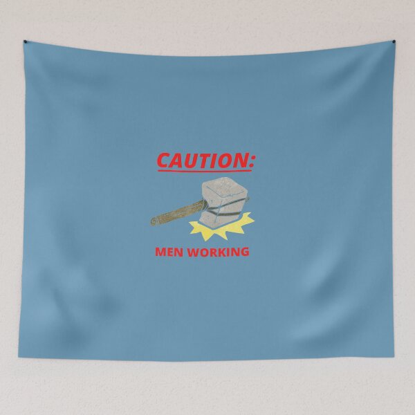 Item preview, Caution Men Working -  Woodworking Carpentry Fun Graphic - Fun Woodworking Gifts  designed and sold by WoodWorkingInc.