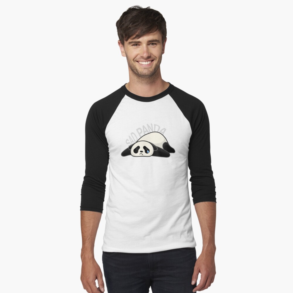 t-shirt com desenho de panda triste - TenStickers