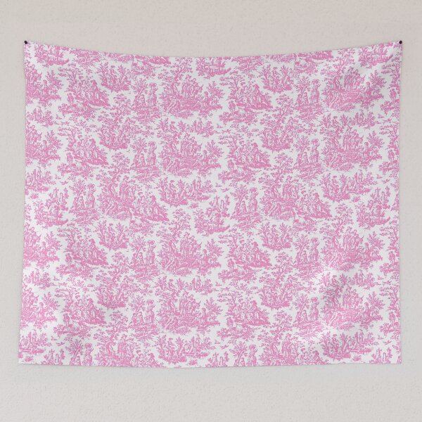 Artikelvorschau, NOMADES Artsy vintage Toile de Jouy - light pink and white, valentine's special entworfen und verkauft von Nomades.