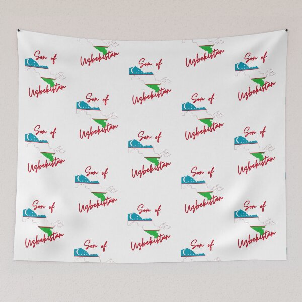 Item preview, Son of Uzbekistan Map Flag designed and sold by NovawayDirect.