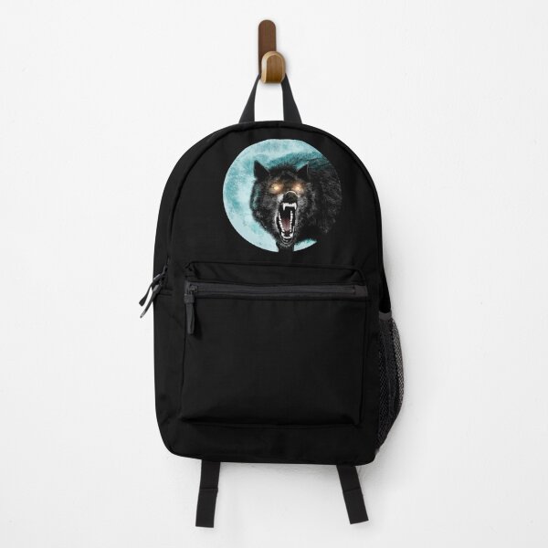 Item preview, Aggressive wolf showing teeth. Illustration of ferocious animal, in the forest with snow. designed and sold by DALIO666.