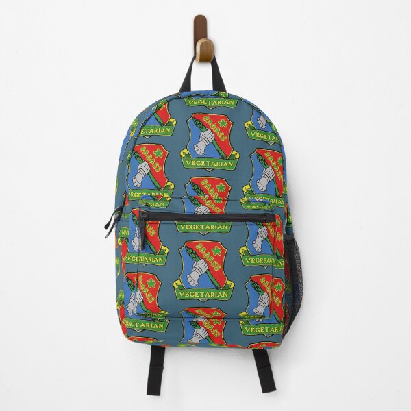 Item preview, Badass vegetarian (shield) funny cool veggie lover designed and sold by SolidEarthArt.